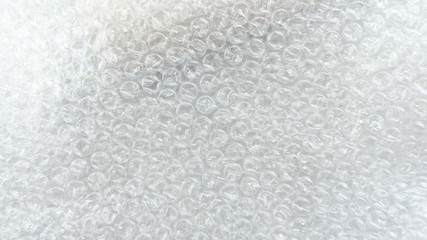 Close up White air bubble warp protection goods