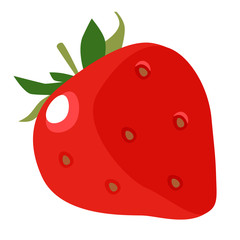 Obraz premium Illustration of strawberries.