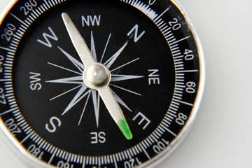 Closeup of compass