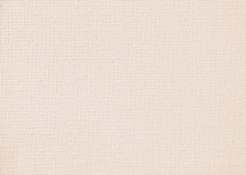 Beige canvas burlap fabric texture background for arts painting in light sepia cream brown