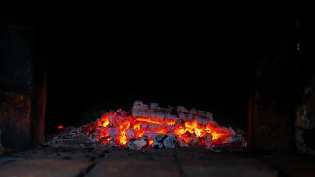 coals in the russian stove
