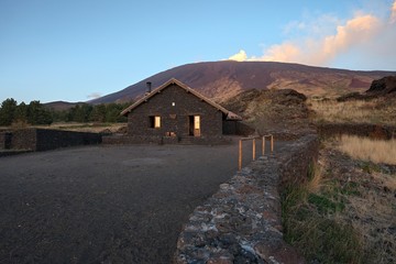 Galvarina Refuge in Etna Park, Sicily