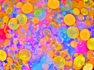 Colorful bokeh abstract illustration  background,カラフルな抽象的背景