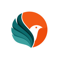 Dove bird vector logo stock vector