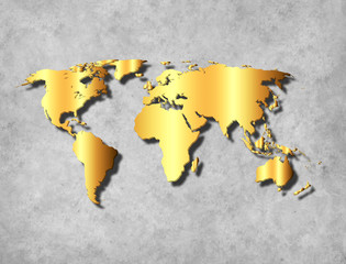Abstract World Map background with texture