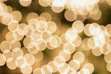 white, decorative Christmas tree lights bokeh blurred / out of focus background
