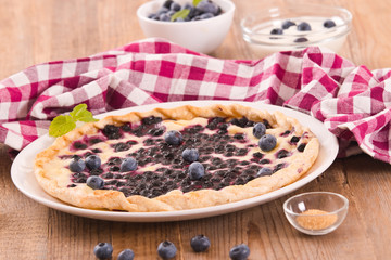 Blueberry tart. 