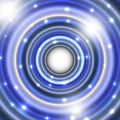 Abstract bright neon background. Vibrant rings. Neon circles background.