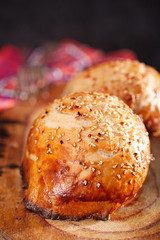 Samosa, samsa  traditional asian pies baked in tandoor