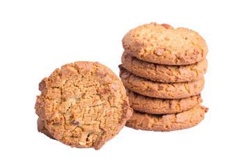 Oat cookies isolated