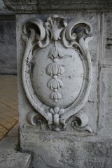 Ancient sculpture in church