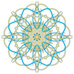 Arabic Colorful Mandala. Ethnic tribal ornaments