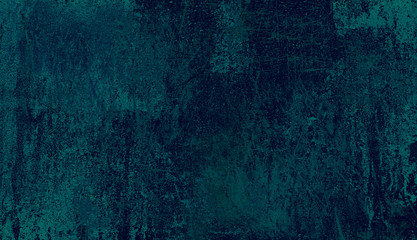 Gradient green and blue background dark colored vignetted texture with the effect of old age