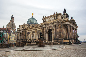 Obraz premium old architecture of the medieval city of Dresden, Saxony, Germany