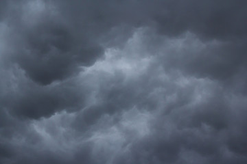 Obraz premium black cloud before raining, weather forecast heavy rain