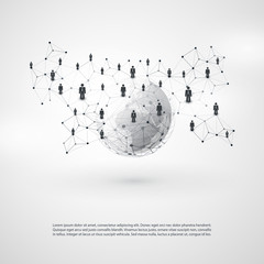     Networks - Business Connections - Social Media Concept Design