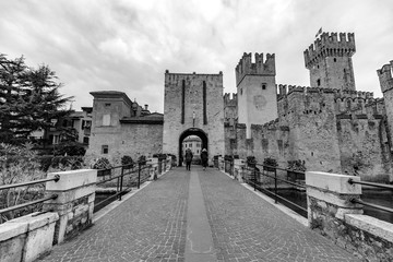Black and white scaliger castel