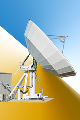 Communication via satellites.