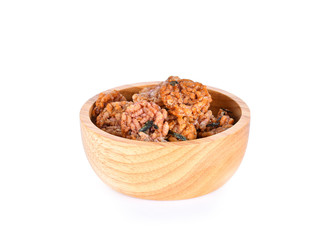 Rice Cracker on white background
