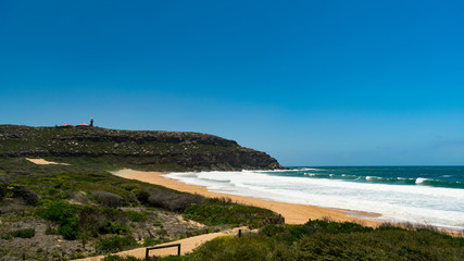 Palm Beach near Sydney on a hot summers day