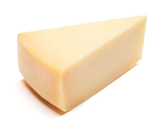 cheddar cheese isolated on white background