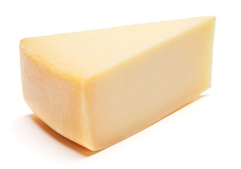 cheddar cheese isolated on white background