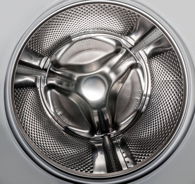 Washing machine. Inside of a washing machine drum.