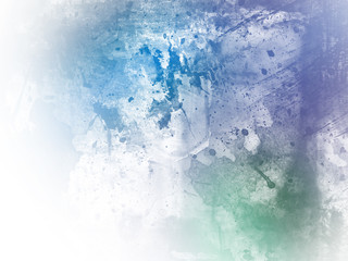      Abstract blue and green watercolor background for graphic design 