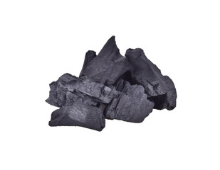 charcoal isolated on white background