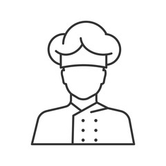 Chef cook linear icon