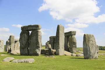 Stonehenge, a prehistoric monument in Wiltshire