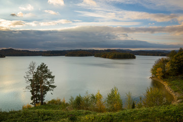 Solina lake in Polanczyk, Bieszczady, Poland