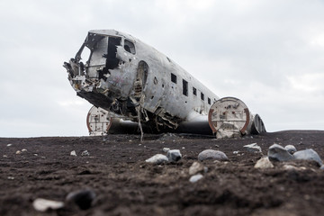 Abonded Airplane DC wreck in Iceland solheimasandur