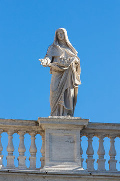 Detalis of Saint Peter's Square, Vatican, Rome, Italy