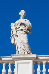 Fototapeta na wymiar Detalis of Saint Peter's Square, Vatican, Rome, Italy