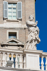 Detalis of Saint Peter's Square, Vatican, Rome, Italy