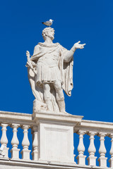 Detalis of Saint Peter's Square, Vatican, Rome, Italy