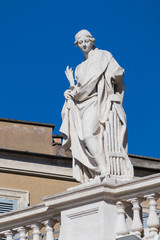 Detalis of Saint Peter's Square, Vatican, Rome, Italy