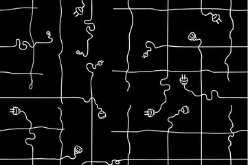 Disconnect Cables Pattern Texture