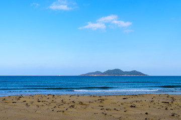 Fototapeta na wymiar 北斗の水汲み海浜公園からの眺め