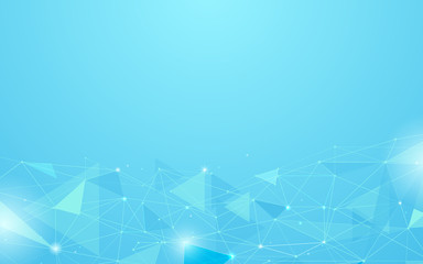 Abstract futuristic Molecules lines circuit board technology concept background