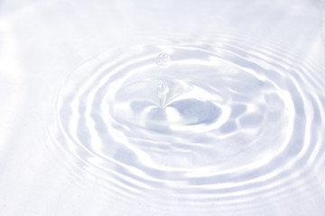 A calm peaceful picture of a drop of water
