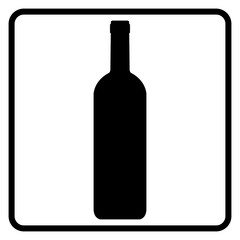 Icon with a picture of a wine bottle