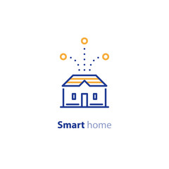 House improvement, smart home concept, control system icon