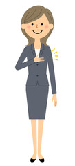 スーツの女性　おまかせ