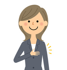 スーツの女性　おまかせ