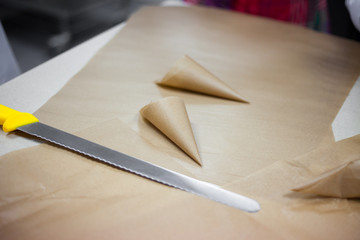 Making chocolate. Chocolate factory.