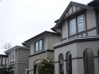 the roof of houses,snow.