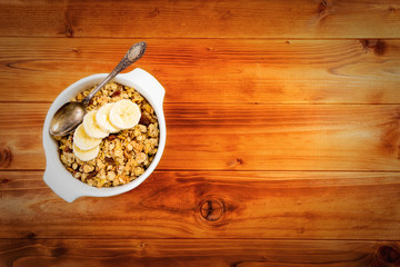 Muesli with banana