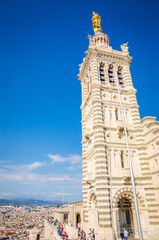 Fototapeta na wymiar Beautiful church Notre Dame de la Garde in Marseille, Provence, France